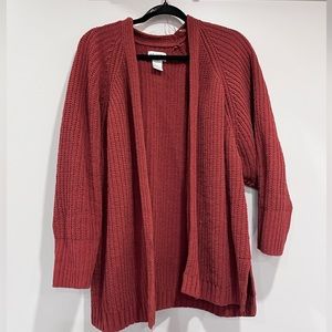 Burnt orange cardigan